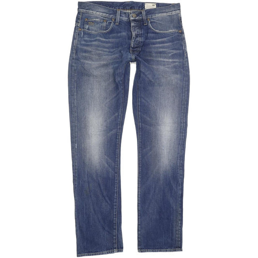 G-Star Spike Men Blue Straight Regular Jeans W33 L32