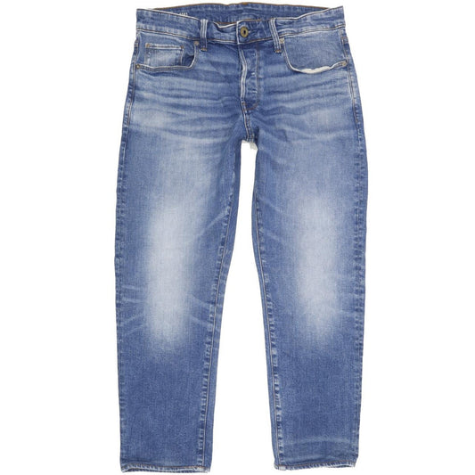 G-Star 3301 Men Blue Tapered Slim Stretch Jeans W31 L26