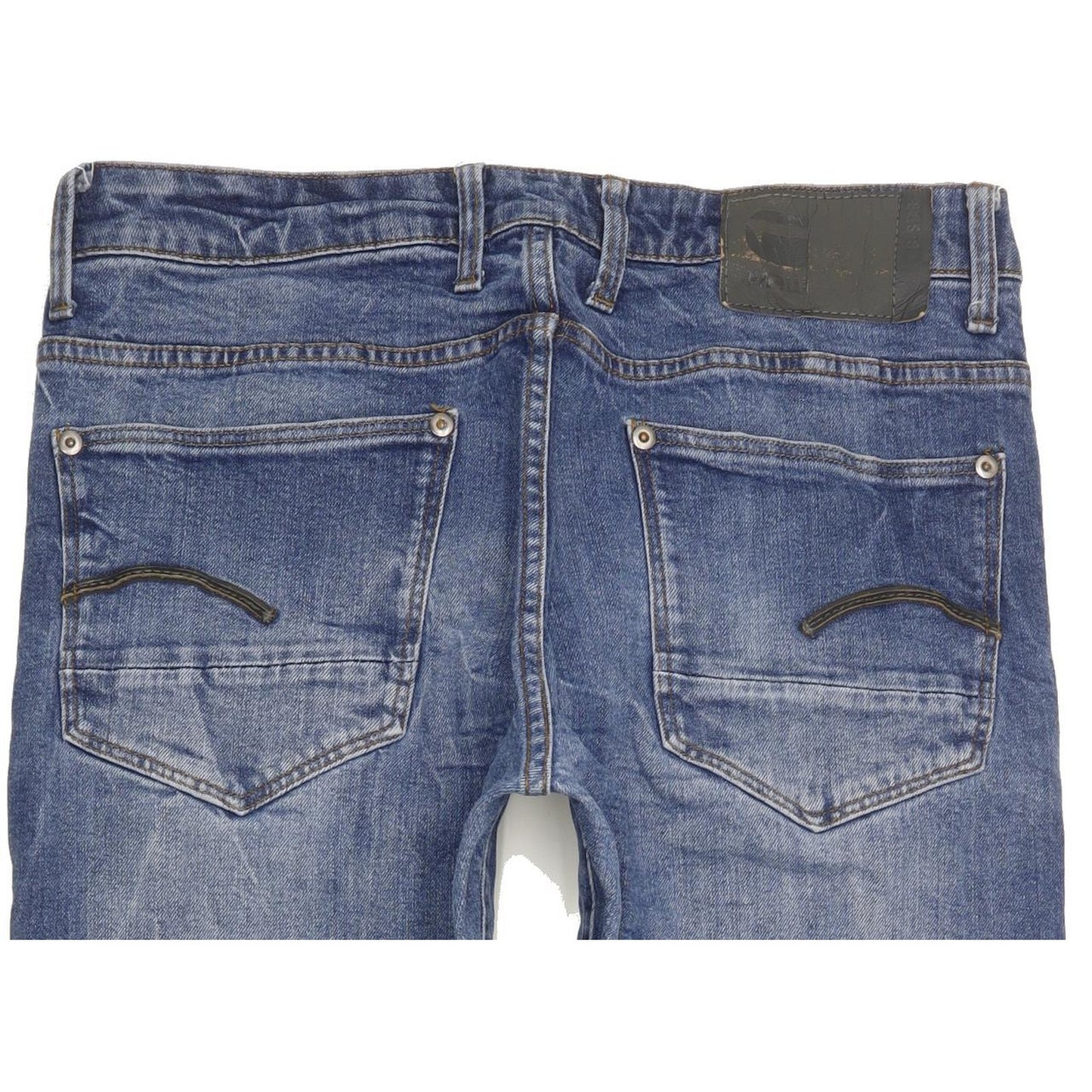 G-Star Revend Men Blue Straight Slim Stretch Jeans W32 L30