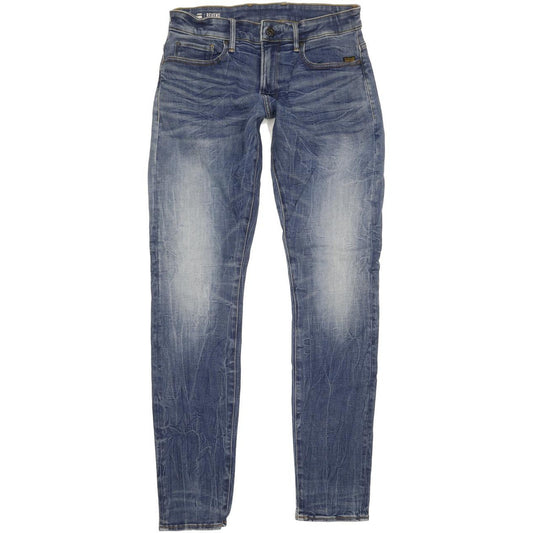 G-Star Revend Men Blue Skinny Slim Stretch Jeans W31 L34