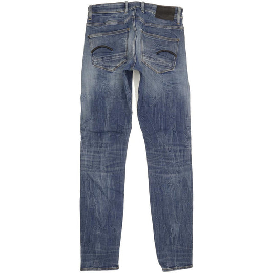 G-Star Revend Men Blue Skinny Slim Stretch Jeans W31 L34
