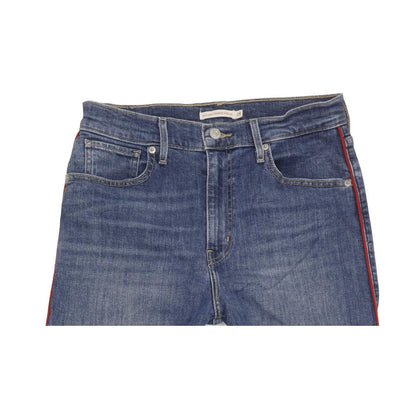 Levi's Mile Blue Wide-Leg Slim Cropped Stretch Jeans High Waisted W28 L25
