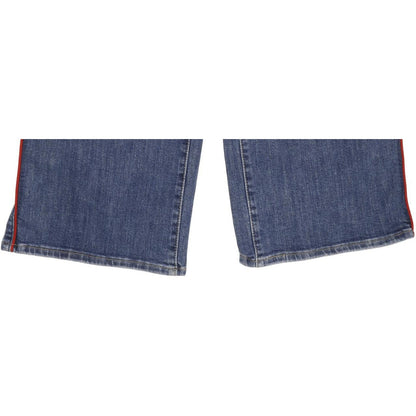 Levi's Mile Blue Wide-Leg Slim Cropped Stretch Jeans High Waisted W28 L25