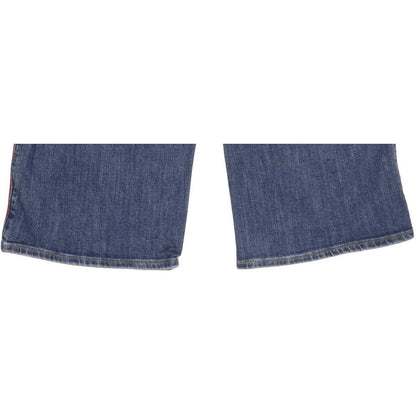 Levi's Mile Blue Wide-Leg Slim Cropped Stretch Jeans High Waisted W28 L25