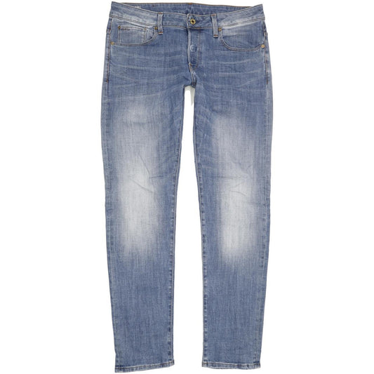 G-Star 3301 Men Blue Tapered Slim Stretch Jeans W34 L33