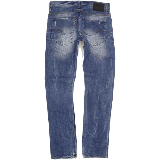 G-Star New Radar Men Blue Straight Slim Jeans W34 L34