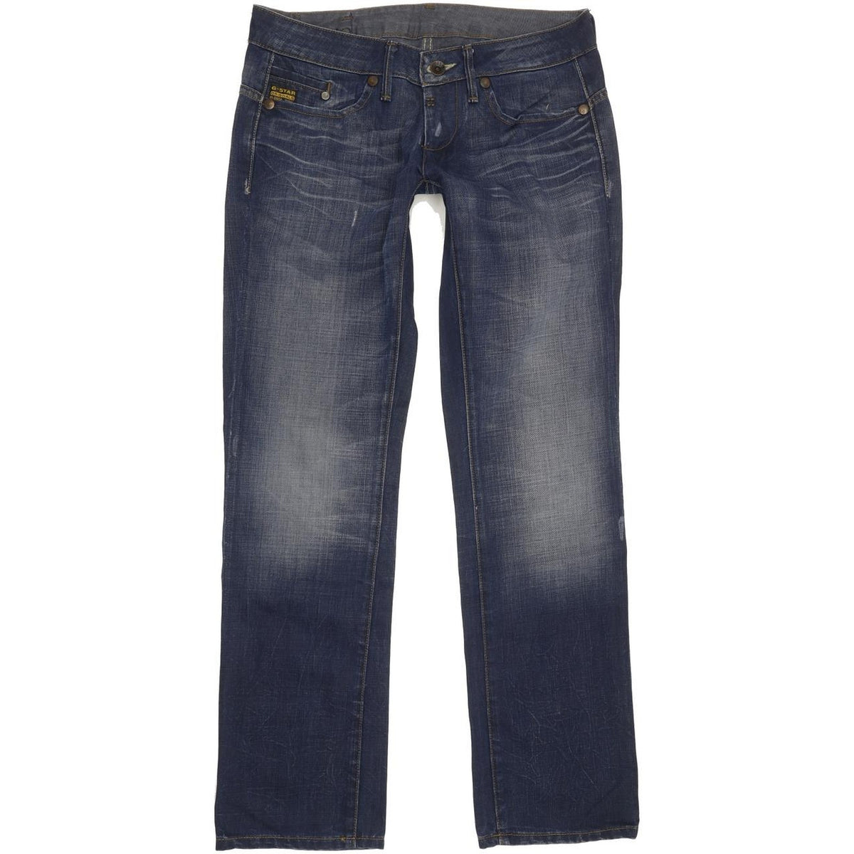 G-Star Women Blue Straight Slim Jeans W30 L32