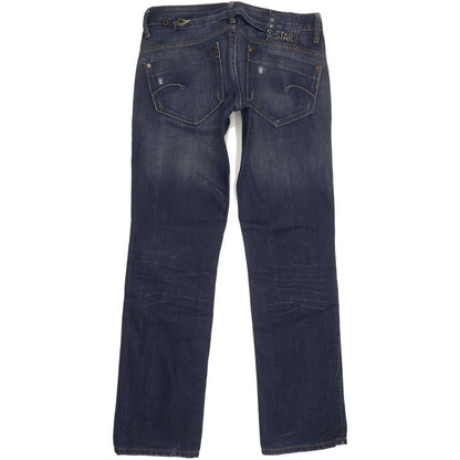 G-Star Women Blue Straight Slim Jeans W30 L32