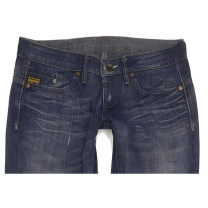 G-Star Women Blue Straight Slim Jeans W30 L32