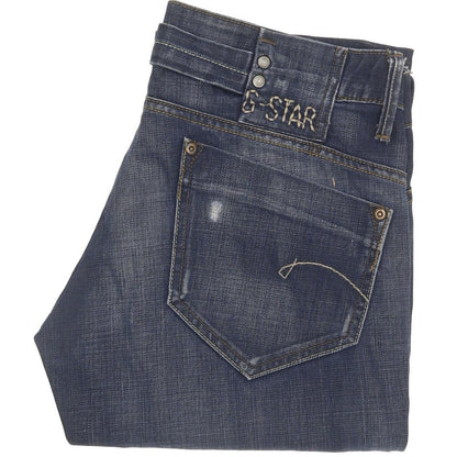 G-Star Women Blue Straight Slim Jeans W30 L32
