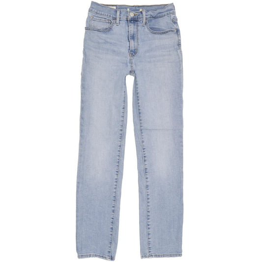 Levi's Women Blue Straight Slim Stretch Jeans W24 L28