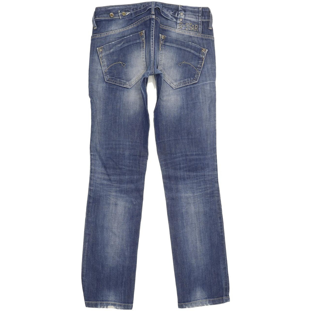 G-Star Midge Women Blue Straight Slim Stretch Jeans W26 L30