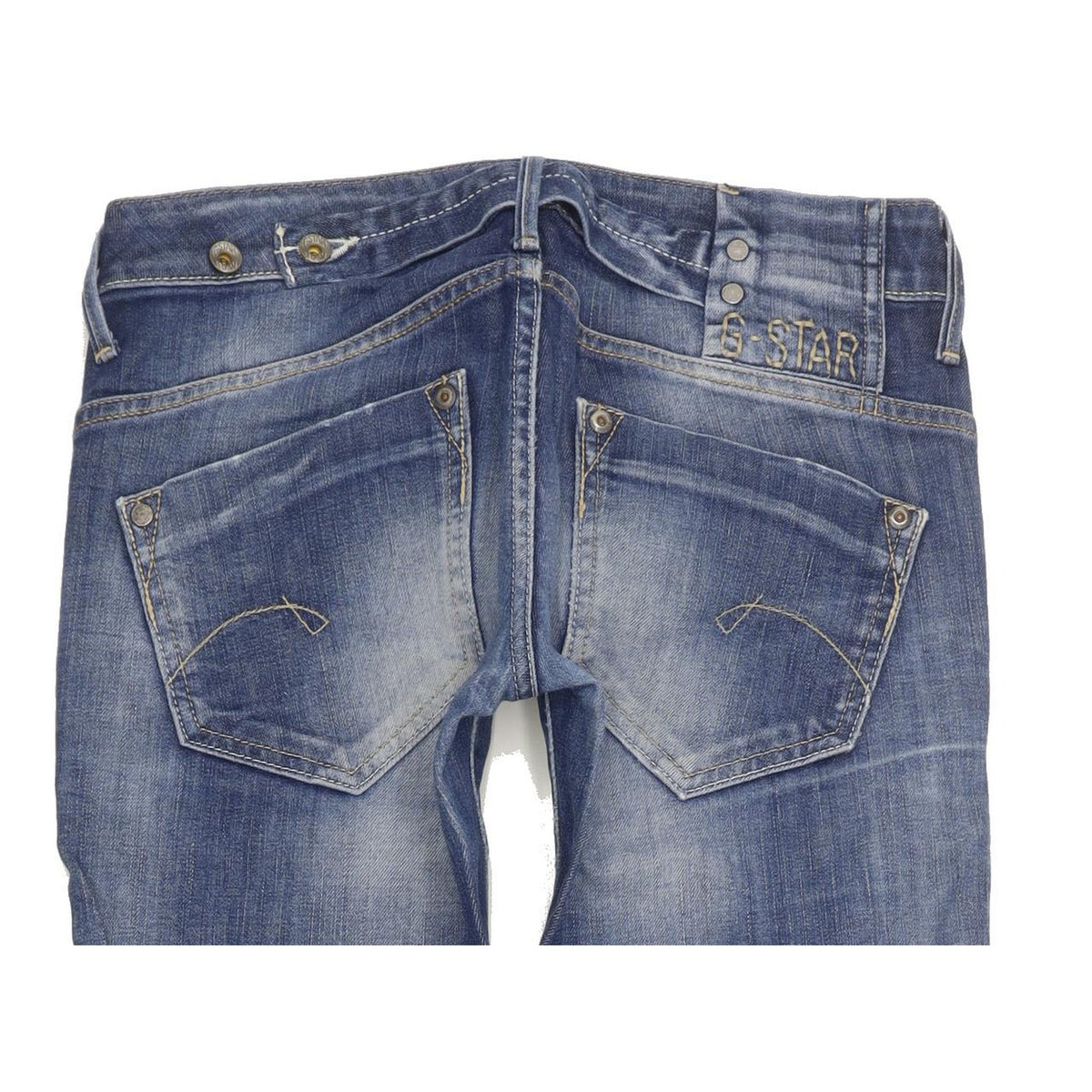G-Star Midge Women Blue Straight Slim Stretch Jeans W26 L30