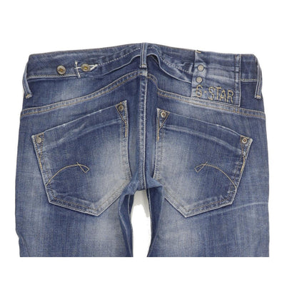 G-Star Midge Women Blue Straight Slim Stretch Jeans W26 L30