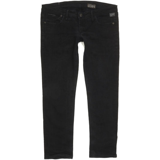 G-Star Women Black Skinny Slim Stretch Jeans W32 L27