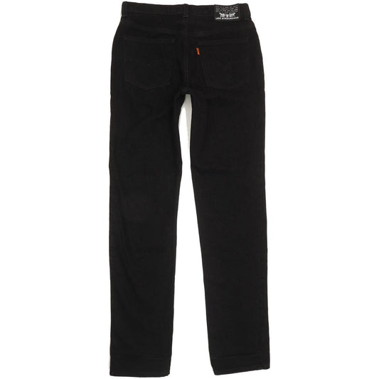 Levi's Strauss Men Black Straight Slim Jeans W32 L34