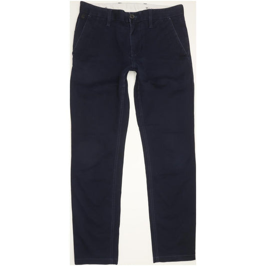 G-Star Bronson Men Navy Straight Slim Chino Stretch Jeans W31 L30