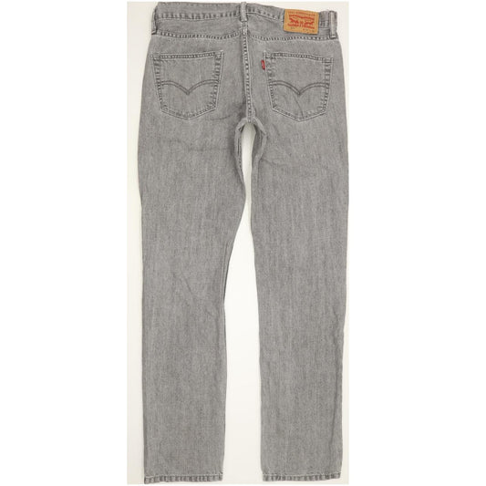Levi's 511 Men Grey Straight Slim Jeans W34 L33