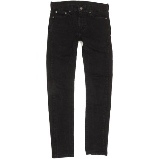 Levi's 510 Men Black Skinny Slim Stretch Jeans W29 L30