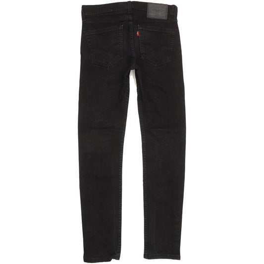 Levi's 510 Men Black Skinny Slim Stretch Jeans W29 L30