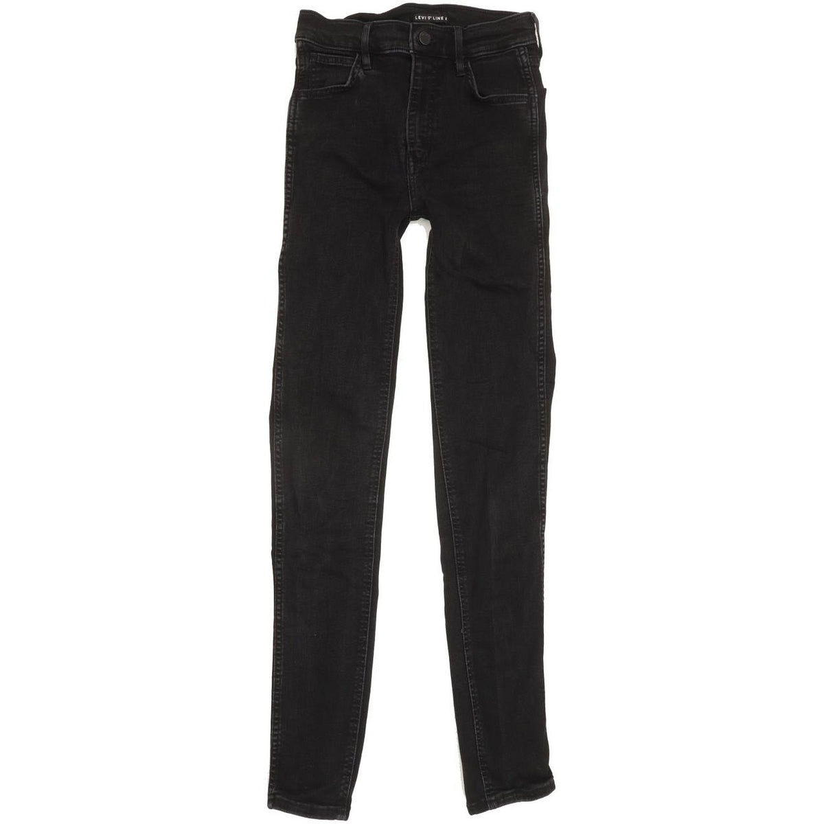 Levi's Line 8 Women Black Skinny Slim Stretch Jeans W26 L31
