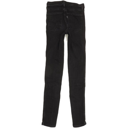 Levi's Line 8 Women Black Skinny Slim Stretch Jeans W26 L31