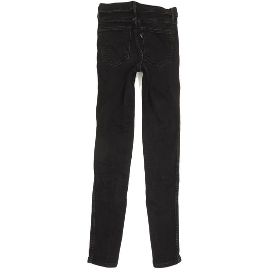 Levi's Line 8 Women Black Skinny Slim Stretch Jeans W26 L31