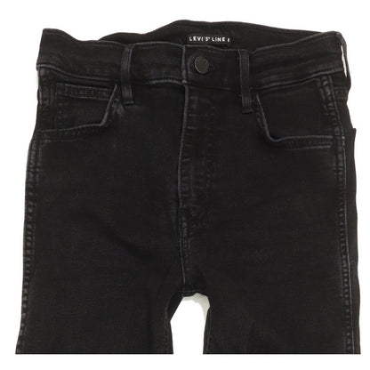 Levi's Line 8 Women Black Skinny Slim Stretch Jeans W26 L31