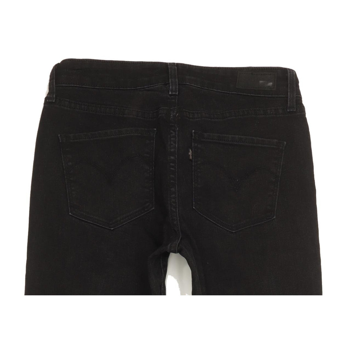 Levi's Demi Curve Women Black Straight Slim Stretch Jeans W28 L30