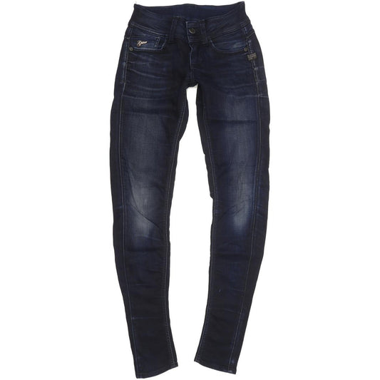 G-Star Lynn Women Navy Skinny Slim Stretch Jeans W24 L32