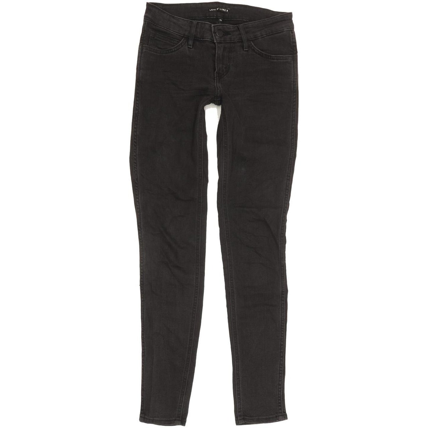 Levi's Line 8 Women Black Skinny Slim Stretch Jeans W26 L29