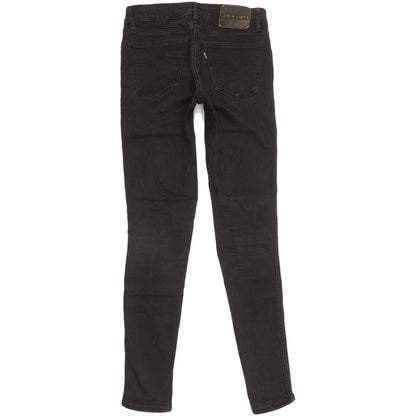 Levi's Line 8 Women Black Skinny Slim Stretch Jeans W26 L29