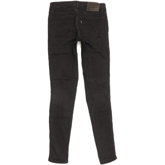 Levi's Line 8 Women Black Skinny Slim Stretch Jeans W26 L29