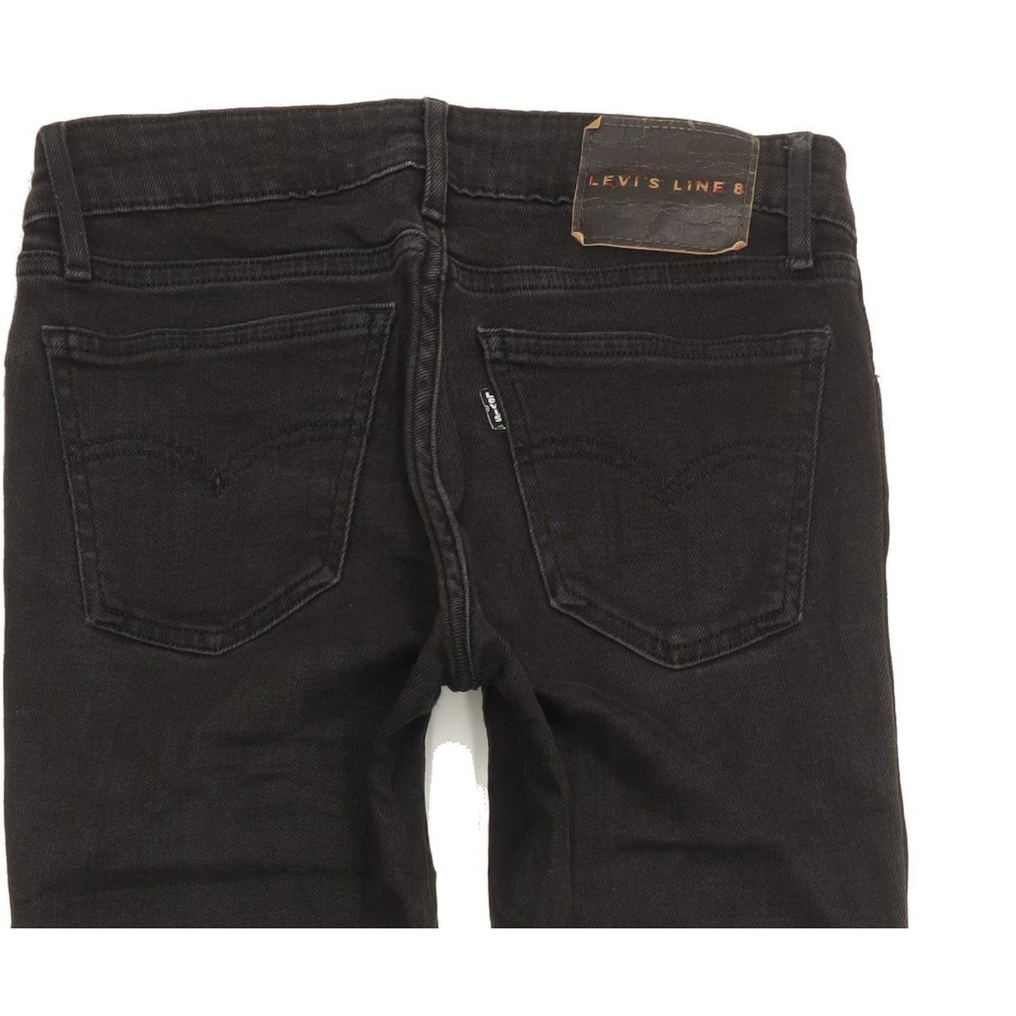Levi's Line 8 Women Black Skinny Slim Stretch Jeans W26 L29