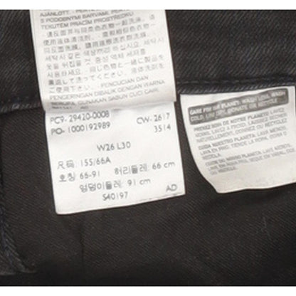 Levi's Line 8 Women Black Skinny Slim Stretch Jeans W26 L29