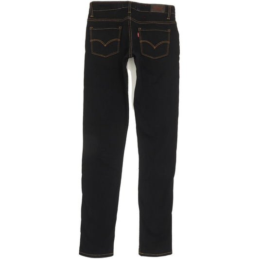 Levi's 711 Kids Black Skinny Slim Stretch Jeans W26 L31