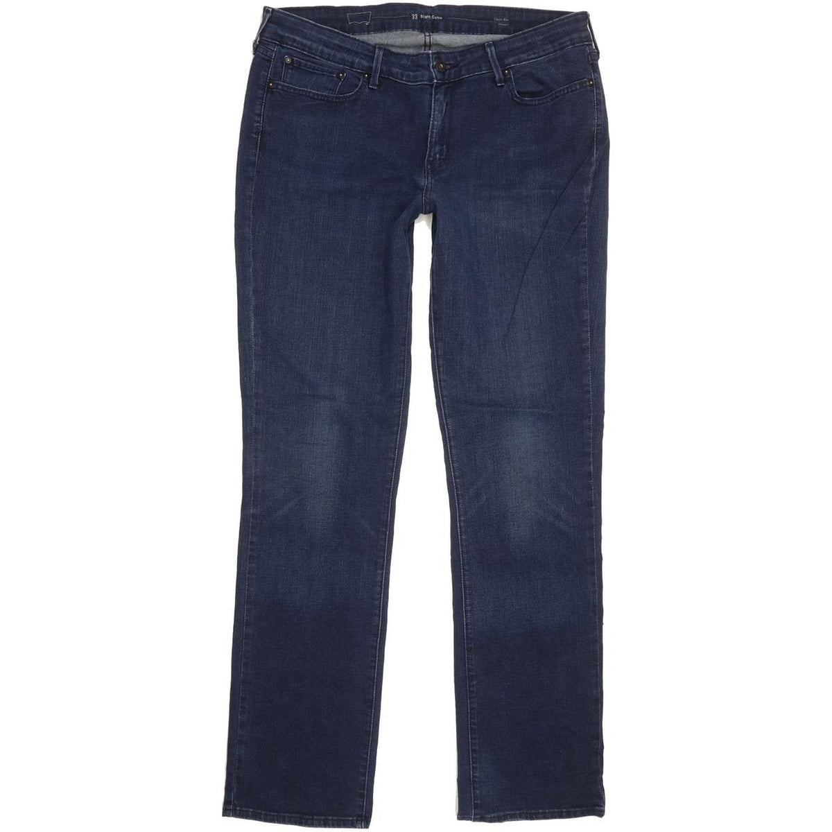Levi's Slight Curve Women Blue Straight Classic Stretch Jeans W33 L34