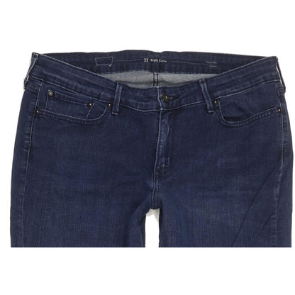 Levi's Slight Curve Women Blue Straight Classic Stretch Jeans W33 L34