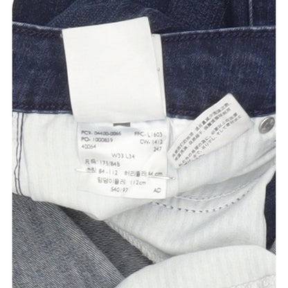 Levi's Slight Curve Women Blue Straight Classic Stretch Jeans W33 L34