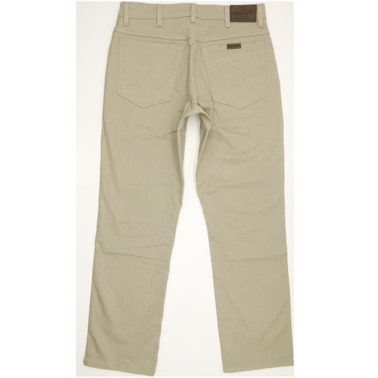 Wrangler Durable Quality Men Beige Straight Regular Stretch Jeans W33 L30