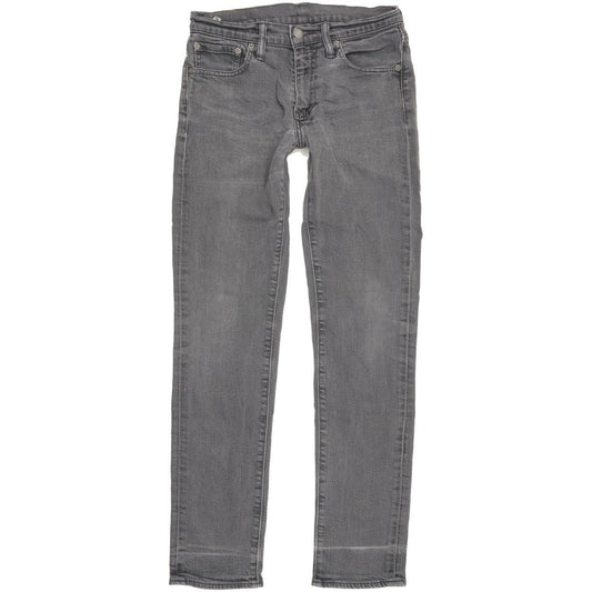 Levi's 511 Men Grey Straight Slim Stretch Jeans W30 L31