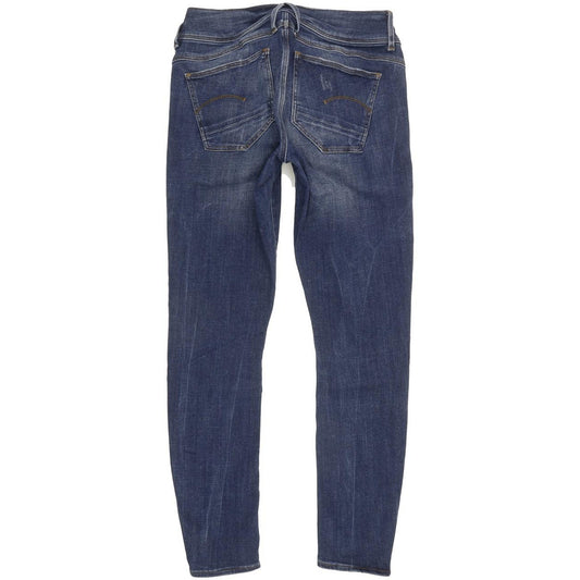 G-Star Lynn D-Mid Women Blue Skinny Slim Stretch Jeans W29 L28