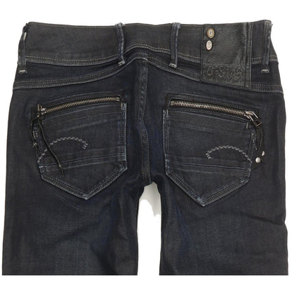 G-Star Fender Women Navy Skinny Slim Stretch Jeans W27 L32
