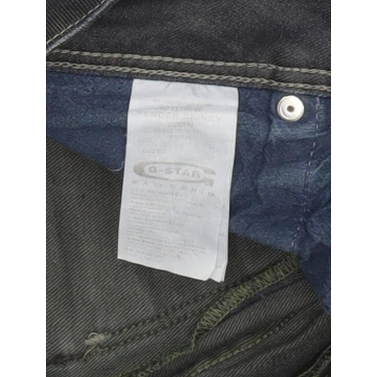 G-Star Fender Women Navy Skinny Slim Stretch Jeans W27 L32