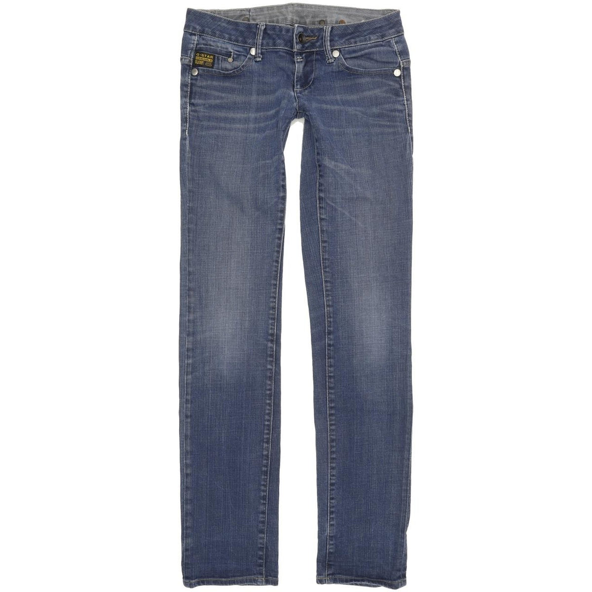 G-Star Midge Women Blue Straight Slim Stretch Jeans W27 L33