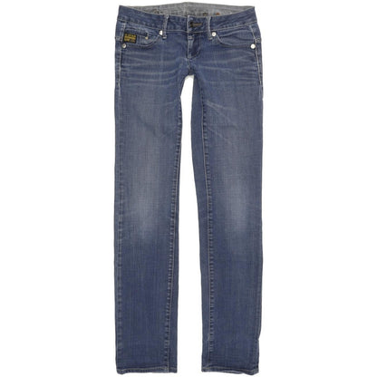 G-Star Midge Women Blue Straight Slim Stretch Jeans W27 L33