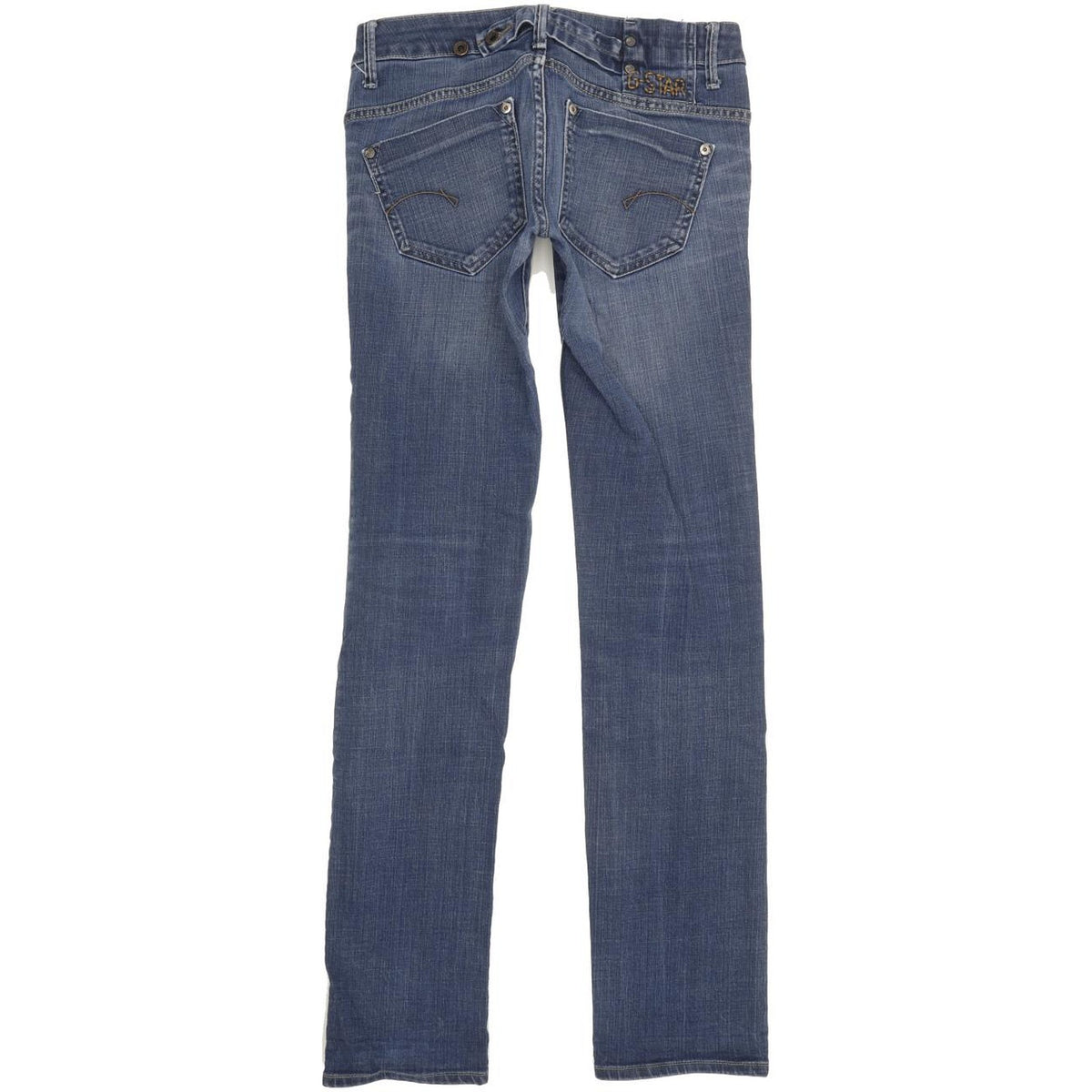 G-Star Midge Women Blue Straight Slim Stretch Jeans W27 L33