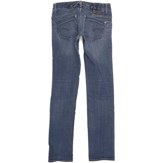 G-Star Midge Women Blue Straight Slim Stretch Jeans W27 L33