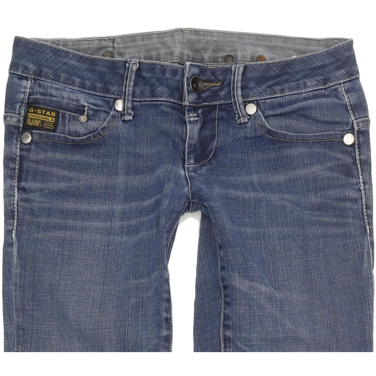 G-Star Midge Women Blue Straight Slim Stretch Jeans W27 L33