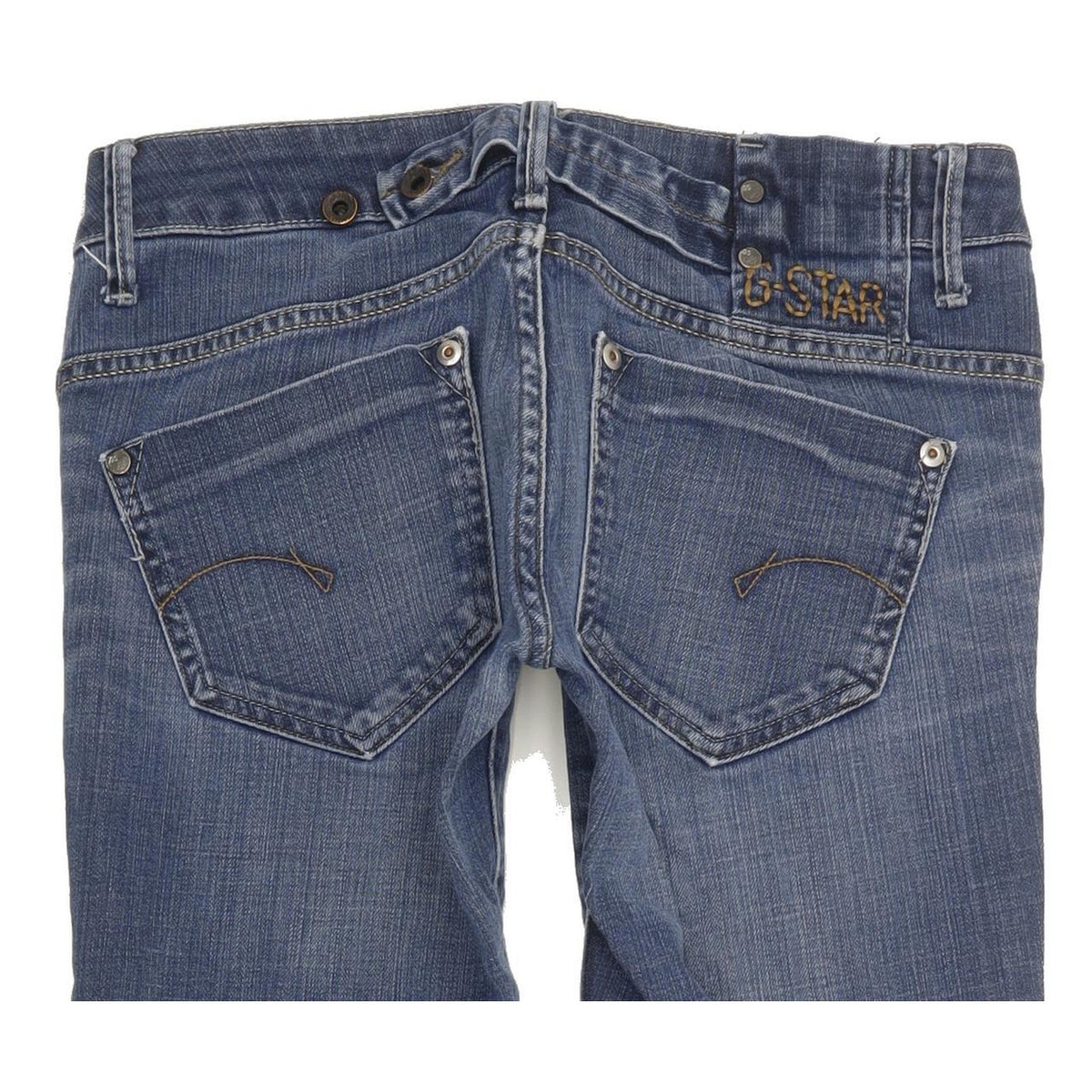 G-Star Midge Women Blue Straight Slim Stretch Jeans W27 L33